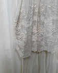 Antique 1900s Edwardian White Lace & Embroidered Cotton Lawn Dress | Handcrafted Heirloom Bridal Gown