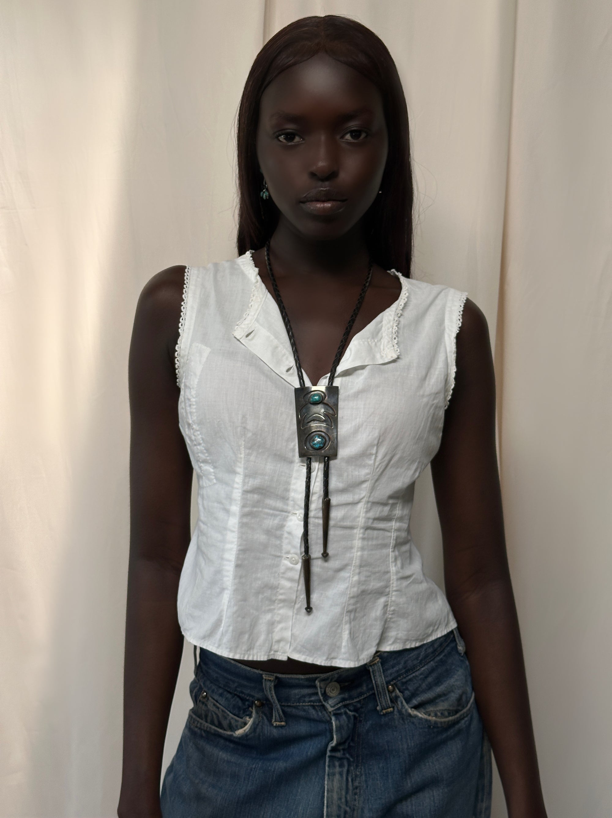 Vintage 1960’s Old Pawn Navajo Bolo Tie