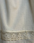 Antique 1900s Nightgown | Edwardian Lace Cotton Dress | Romantic Heirloom Dress