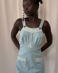 Vintage 1930’s Embellished Twill Jumpsuit
