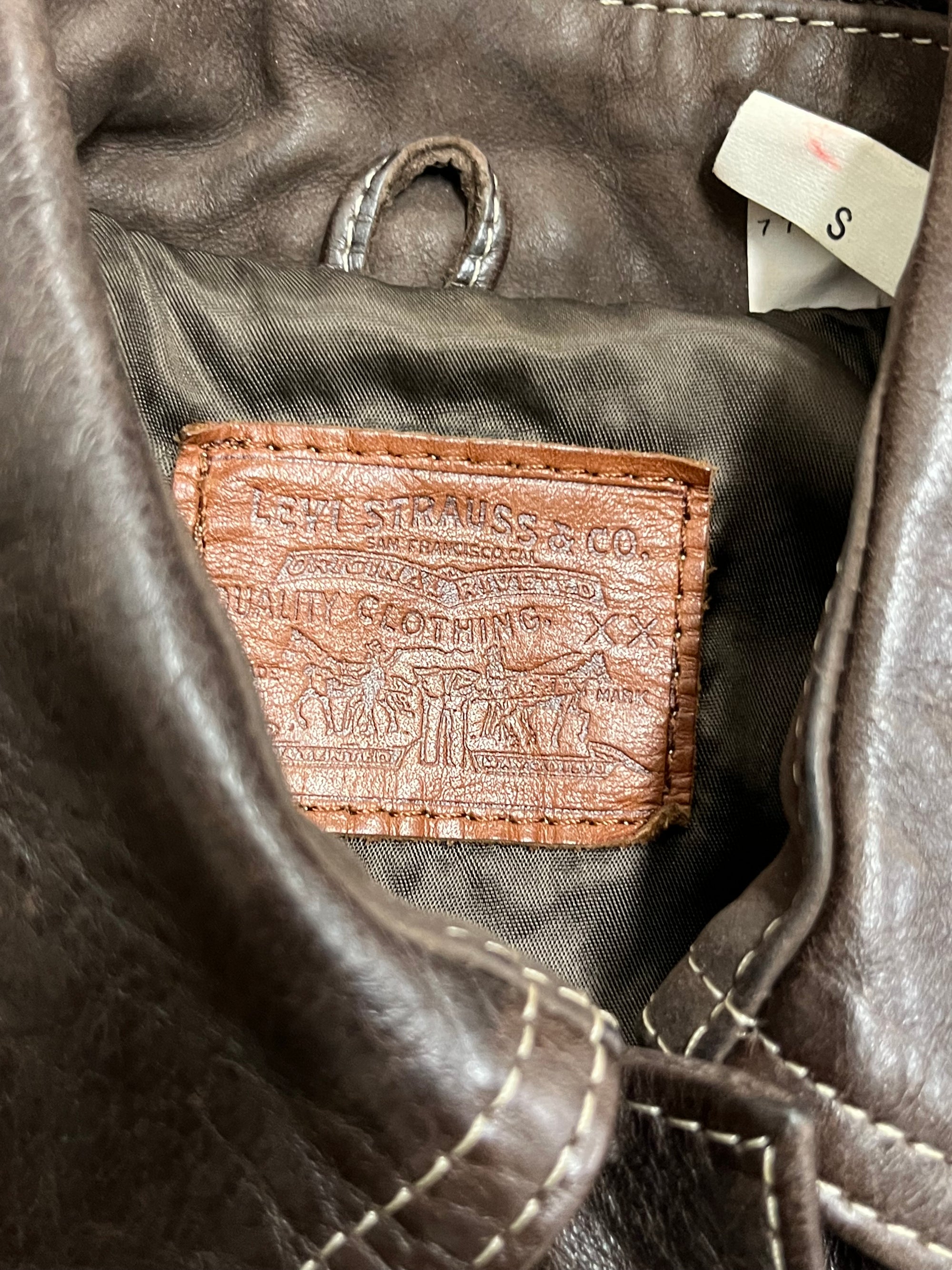 Vintage 1990’s Levi’s Sample Leather Jacket