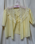 Vintage 1930s Silk & Lace Bed Jacket | Silk Lingerie Layering Top