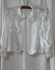 Vintage 1940’s Silk Rayon Bows Bed Jacket