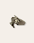 Vintage Modernist Sterling Silver Statement Ring Size 9.5