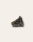 Vintage 1970s Balfour Sterling Silver FFA Ring | Eagle Emblem Signet Statement Ring Size 10