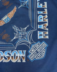 Vintage 1980’s- 1990’s Harley Davidson Pinstriping 3D Emblem Bandana