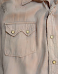 Vintage 1950’s Gabardine Western Shirt | Rayon Work Shirt