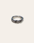 925 Sterling Silver Rope Ring | Chunky Silver Band Rope Ring | Size 10