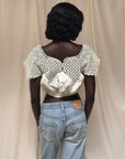Vintage Edwardian Crochet Bodice Top