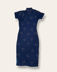 Vintage 1950’s Rayon Horseshoe Cheongsam Dress