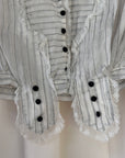 Vintage Edwardian Striped Gauze Blouse