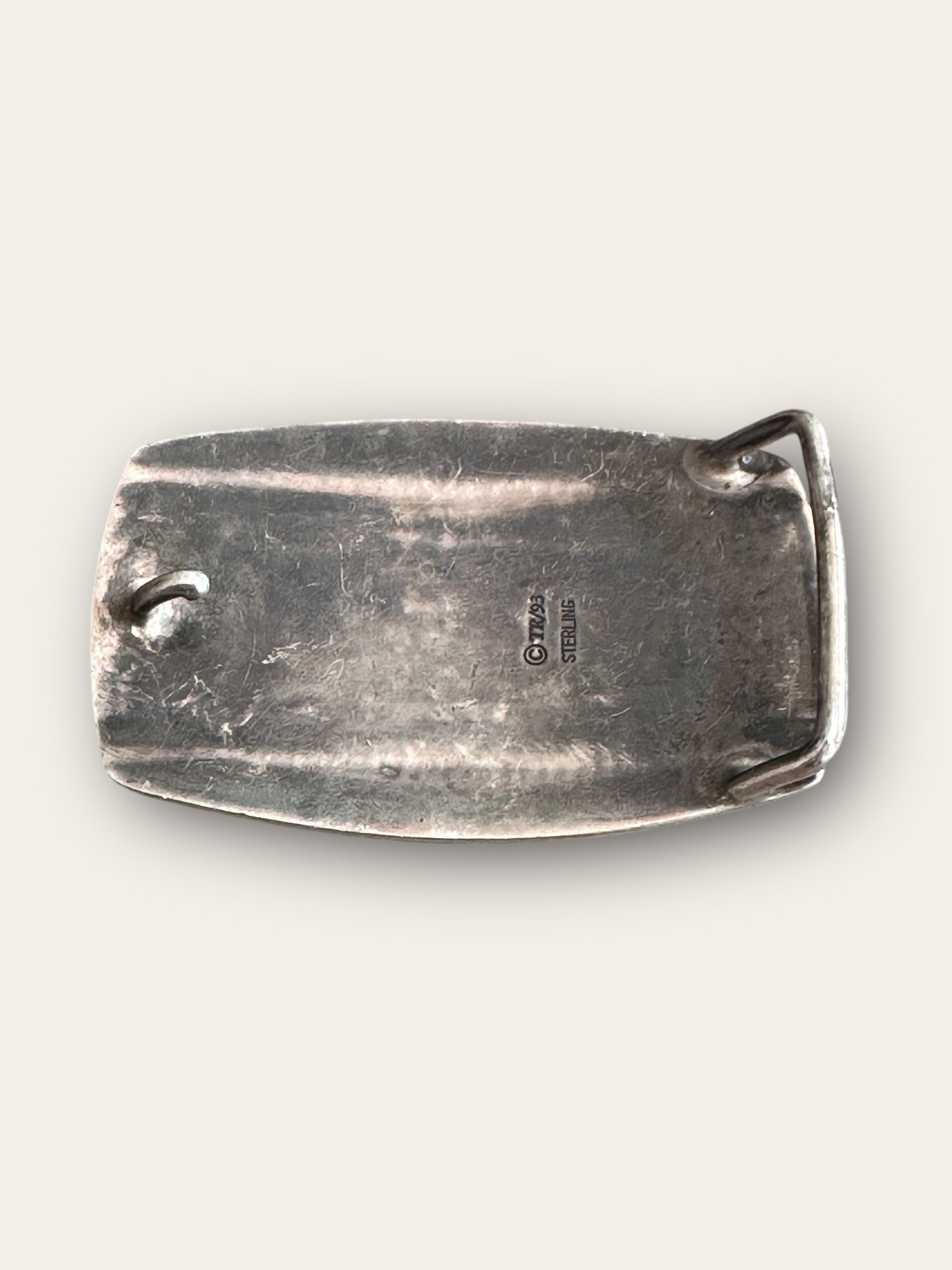 Vintage 1970’s Sterling Silver Belt Buckle