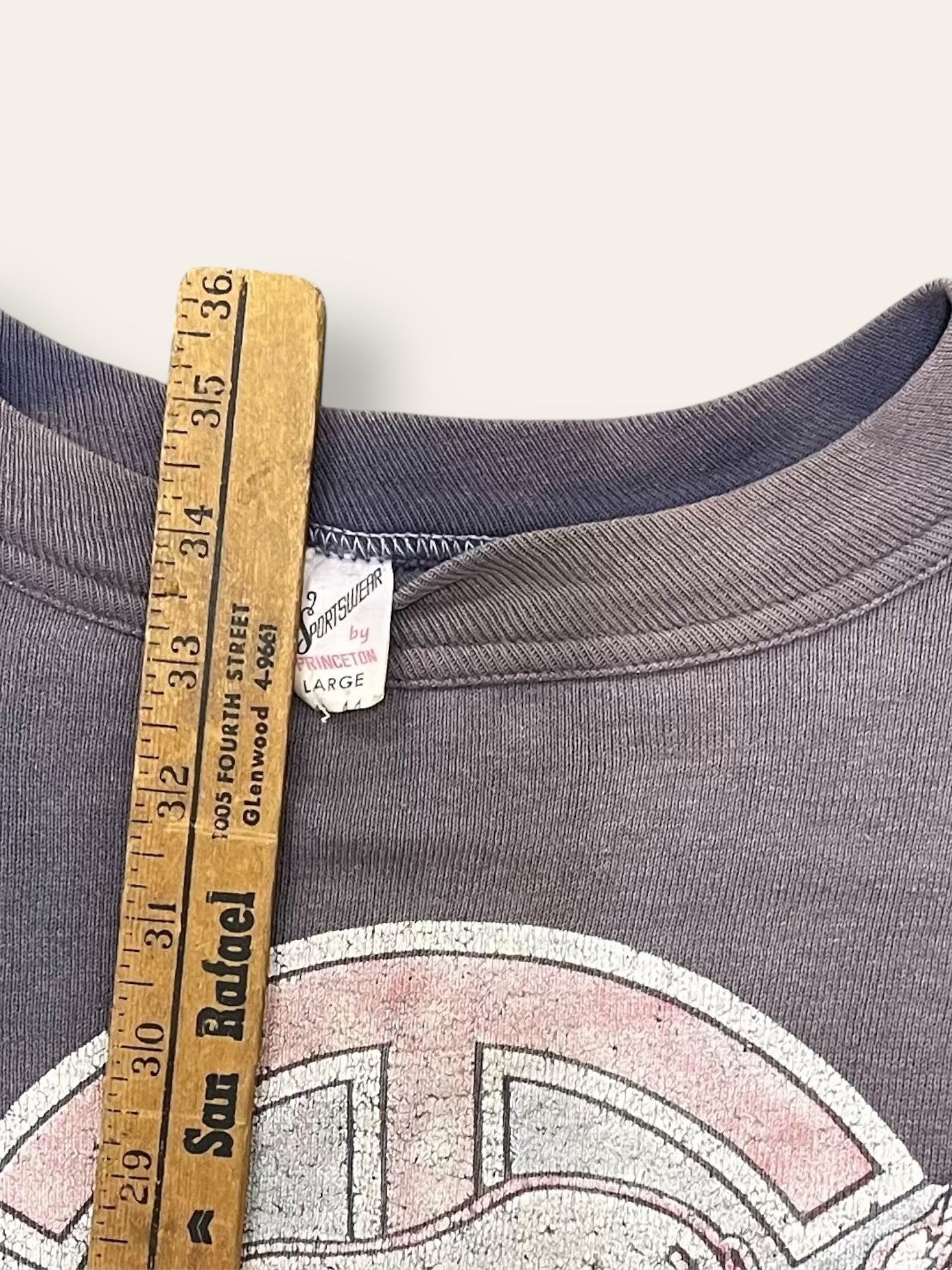 Vintage 1950’s Mustangs Felt Print Sunfaded Sweatshirt