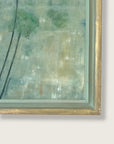 Vintage 1960s Joan Bergevin Mid-Century Modern Impressionist Oil Painting Titled “Evening Retreat” | Vintage MCM Coastal Masterwork Painting