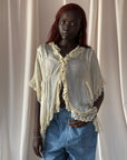 Vintage 1920’s Flapper Silk & Lace Robe Top