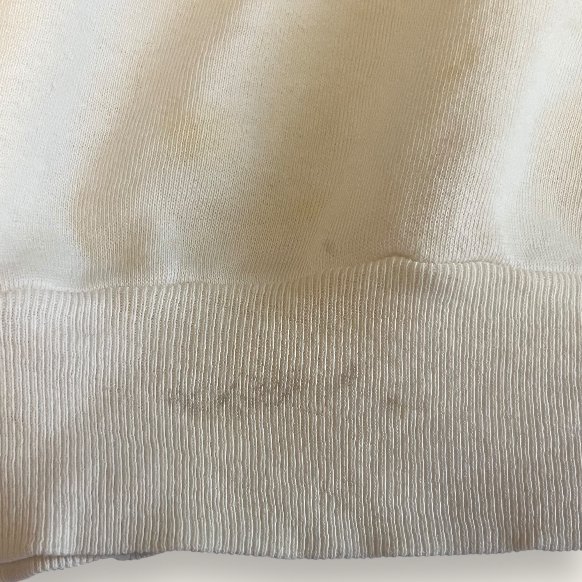 Vintage 1950’s Creme Quarter Zip Pullover Sweatshirt