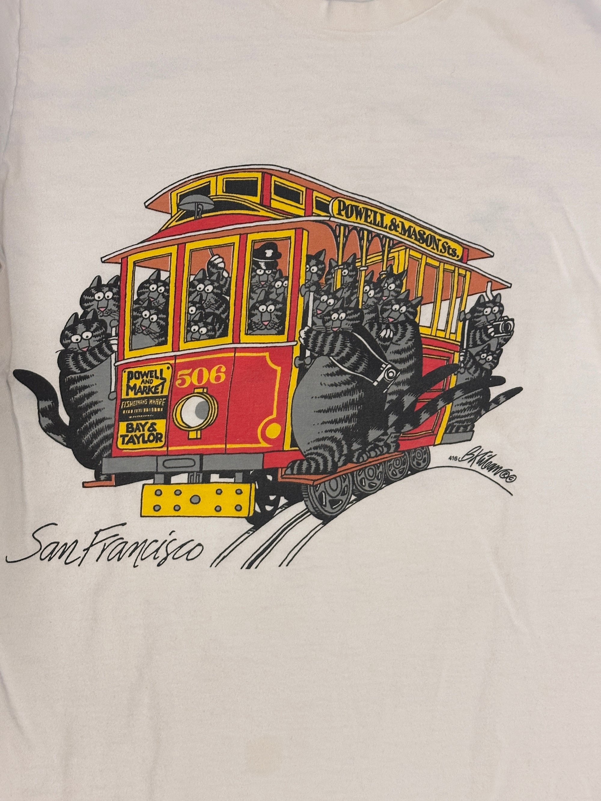 Vintage 1990’s Crazy Shirts Kliban San Francisco T-Shirt