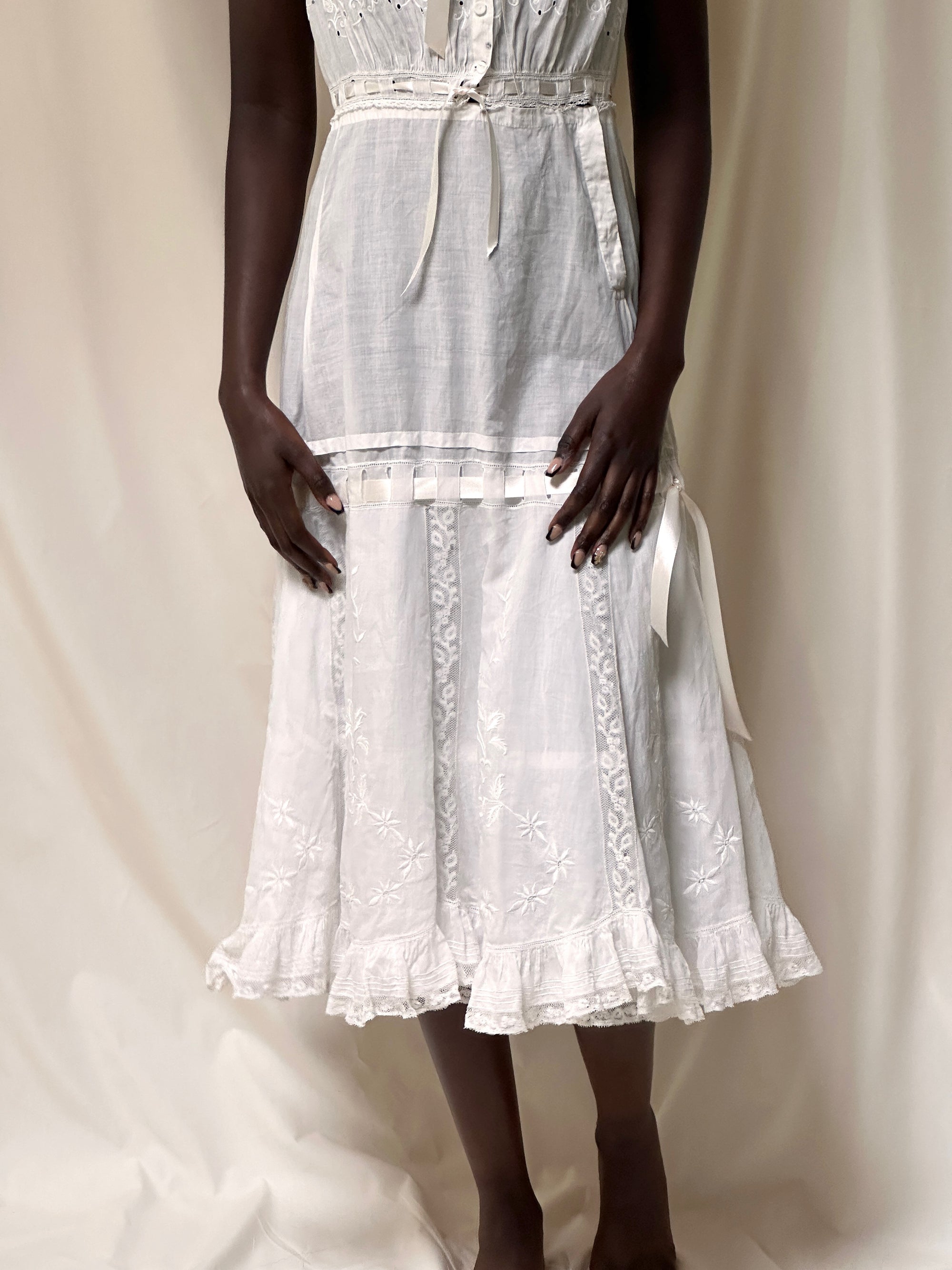 Vintage Edwardian Layered Chemise Slip Dress
