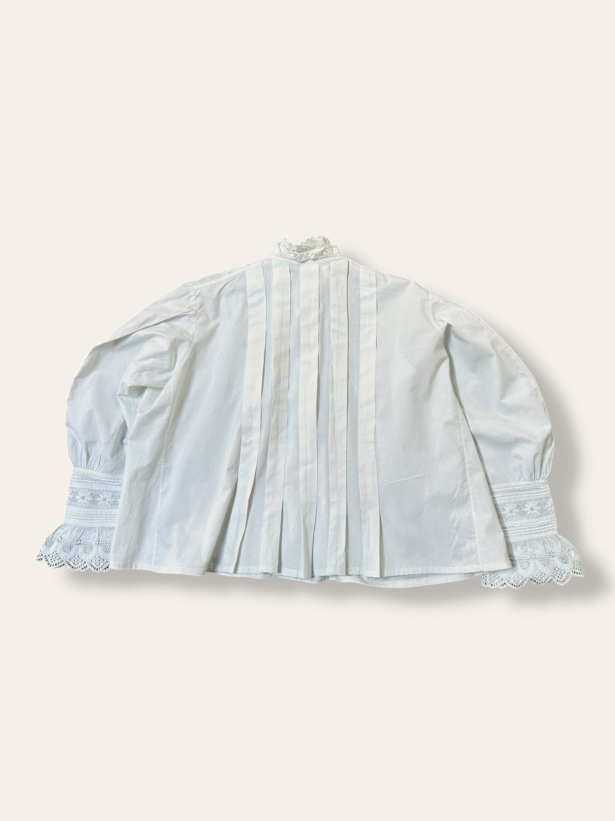 Vintage Edwardian Antique Lace Trim Blouse