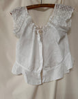 Vintage Early 1900’s Cotton Lace Corset Cover