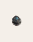 Vintage Navajo Turquoise and Sterling Silver Ring Size 5.5