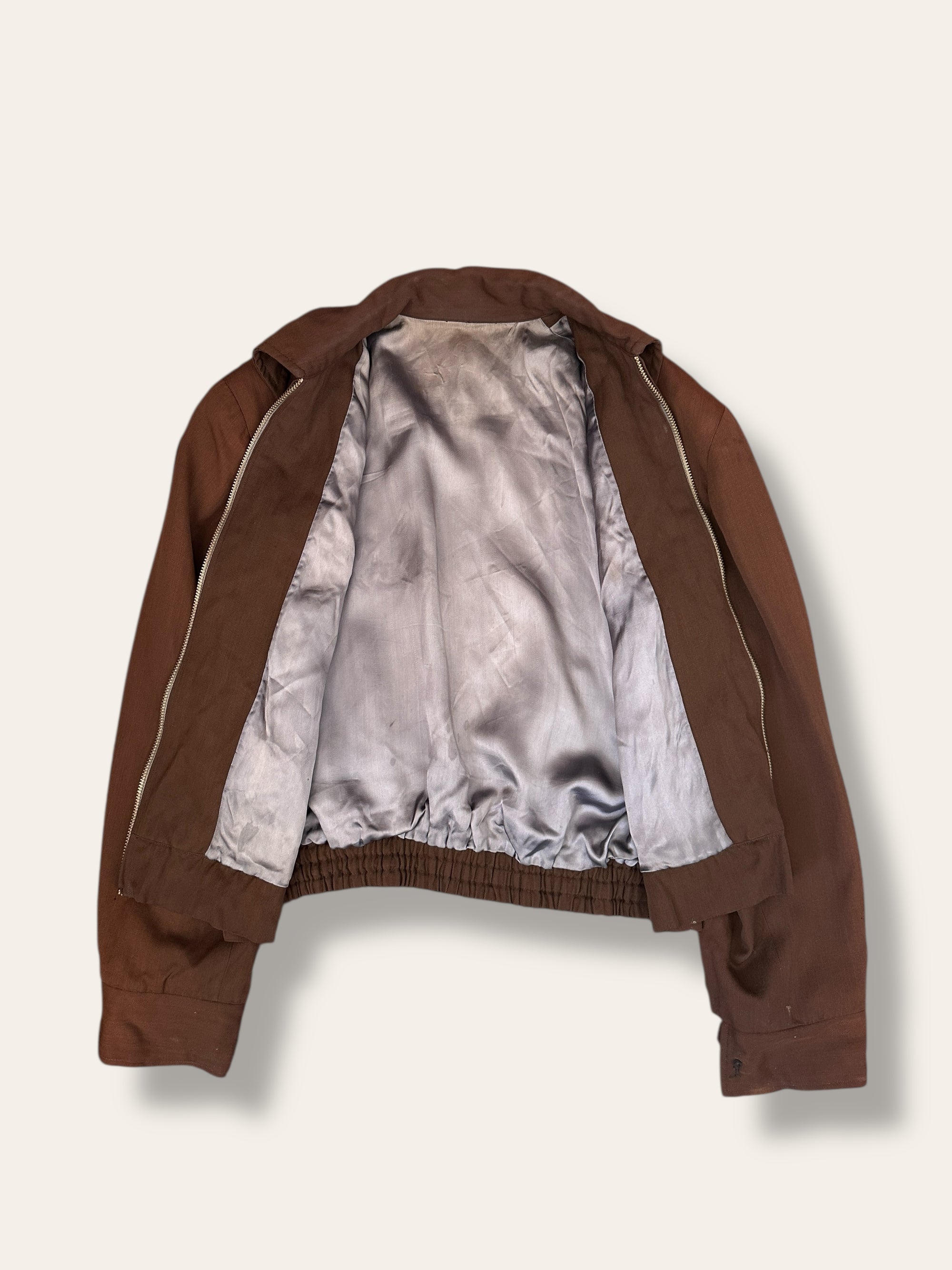 Vintage 1950’s Rayon Gabardine Two Tone Jacket 42