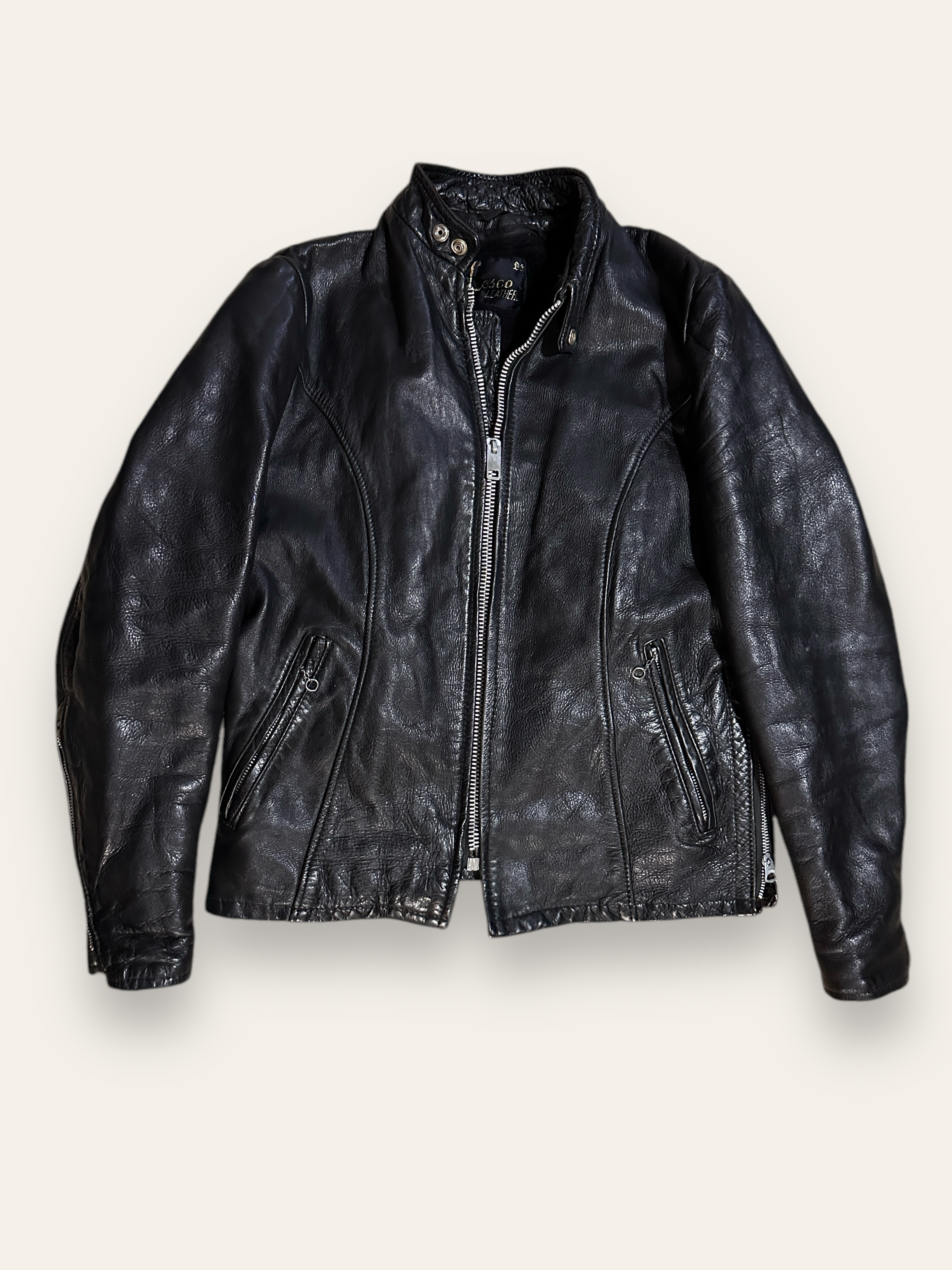Vintage 1960's Lesco Cafe Racer Leather Jacket – Afterlife Boutique