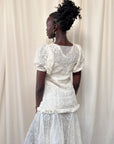 Vintage 1930’s Embroidered Organza Garden Dress