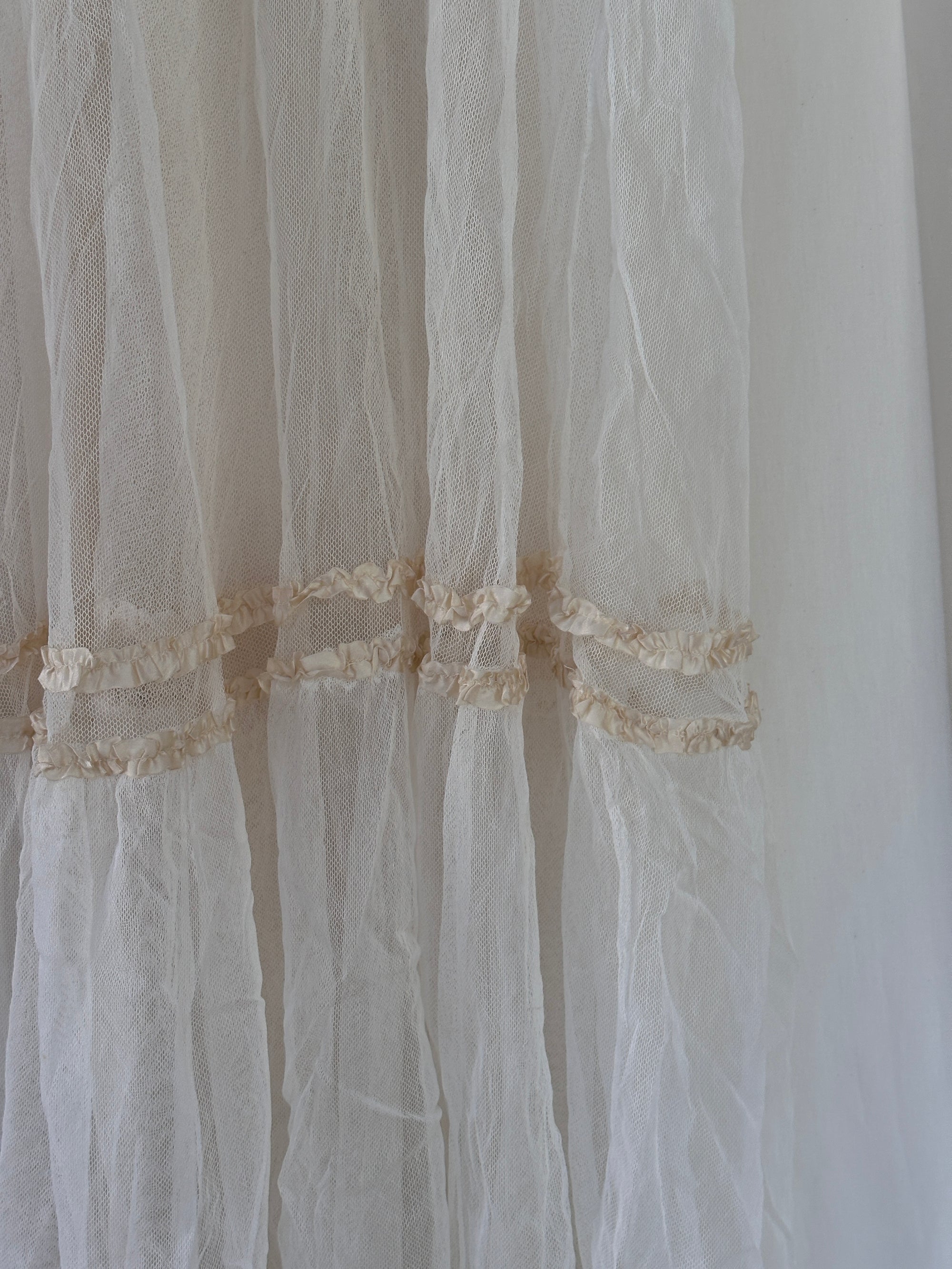 Vintage Edwardian Layed Mesh Tea Dress