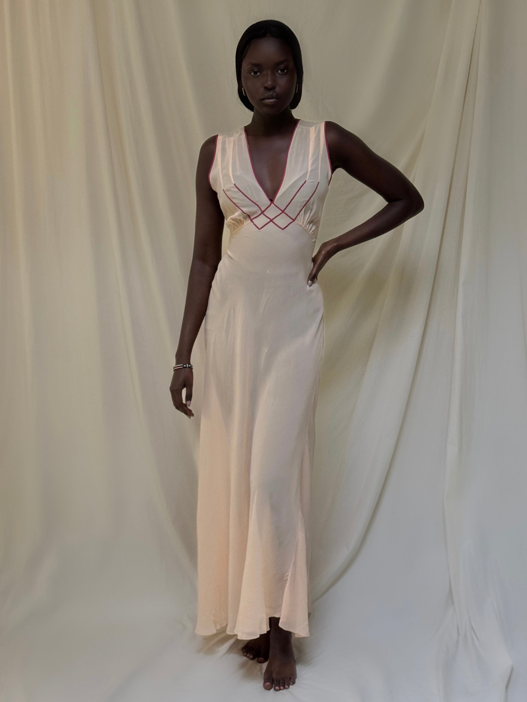 Vintage 1940’s Two Tone I. Magnin Slip Dress