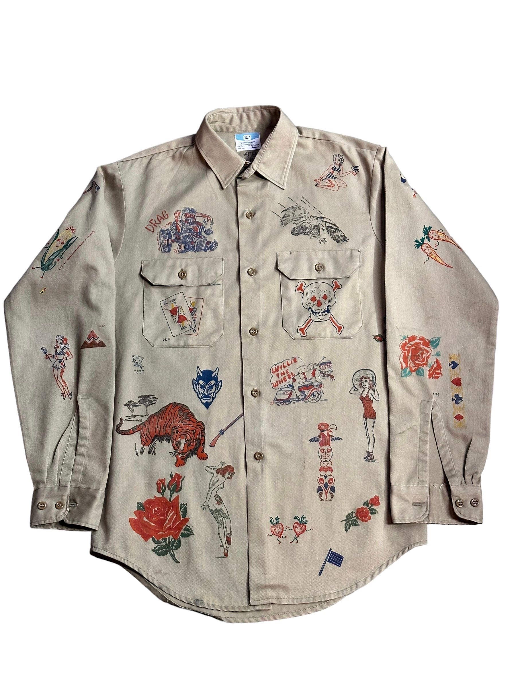 ALC- Vintage Test Print Transfer Shirt 1/1 of