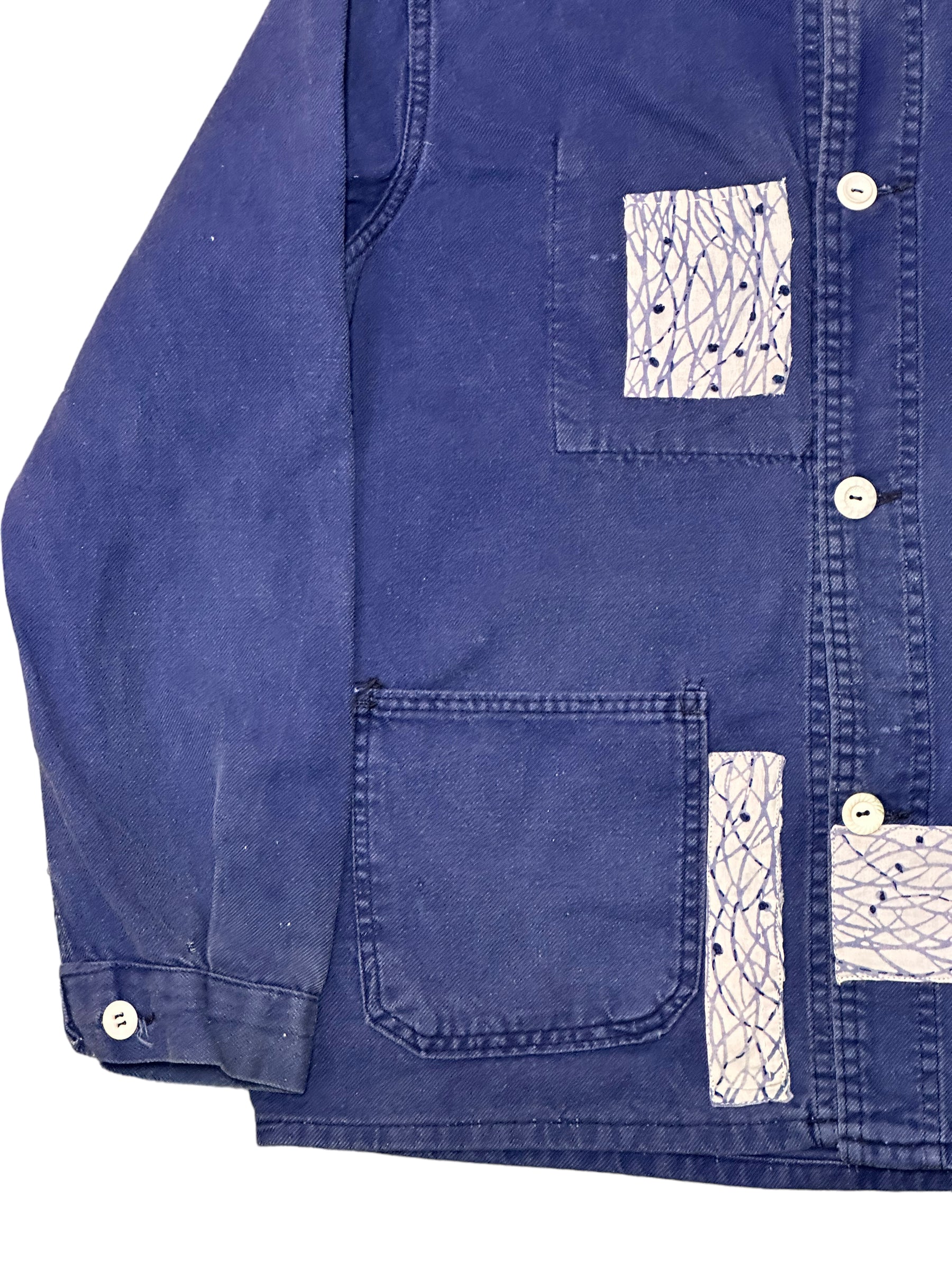 ALC- Vintage Japanese Fabric Patched Workwear Jacket