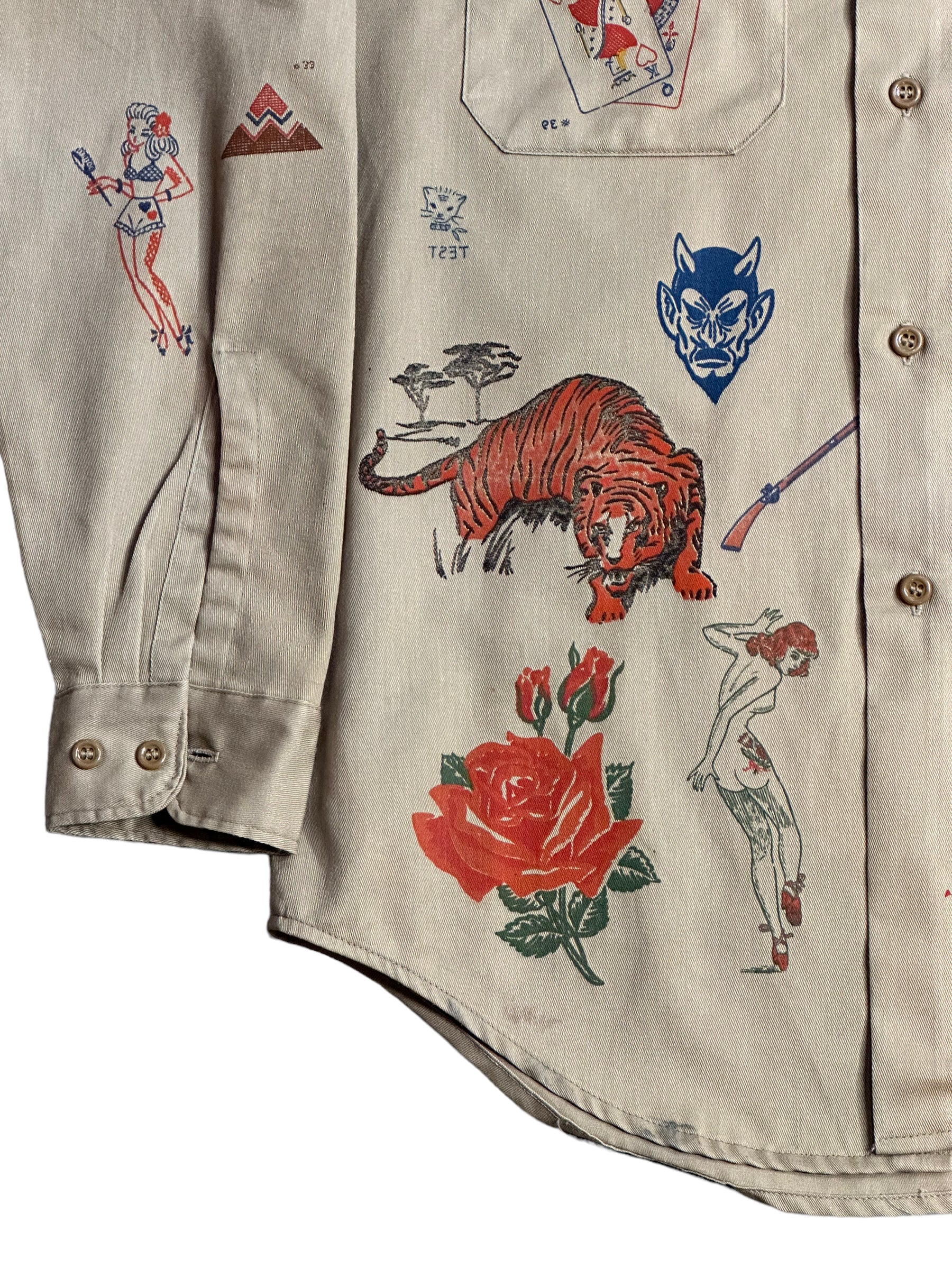 ALC- Vintage Test Print Transfer Shirt 1/1 of