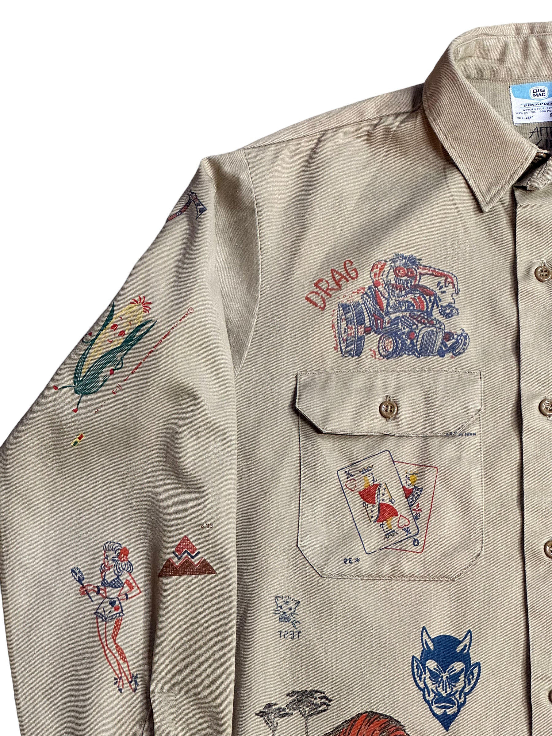 ALC- Vintage Test Print Transfer Shirt 1/1 of