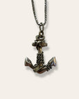 Vintage Anchor Sterling Silver Necklace