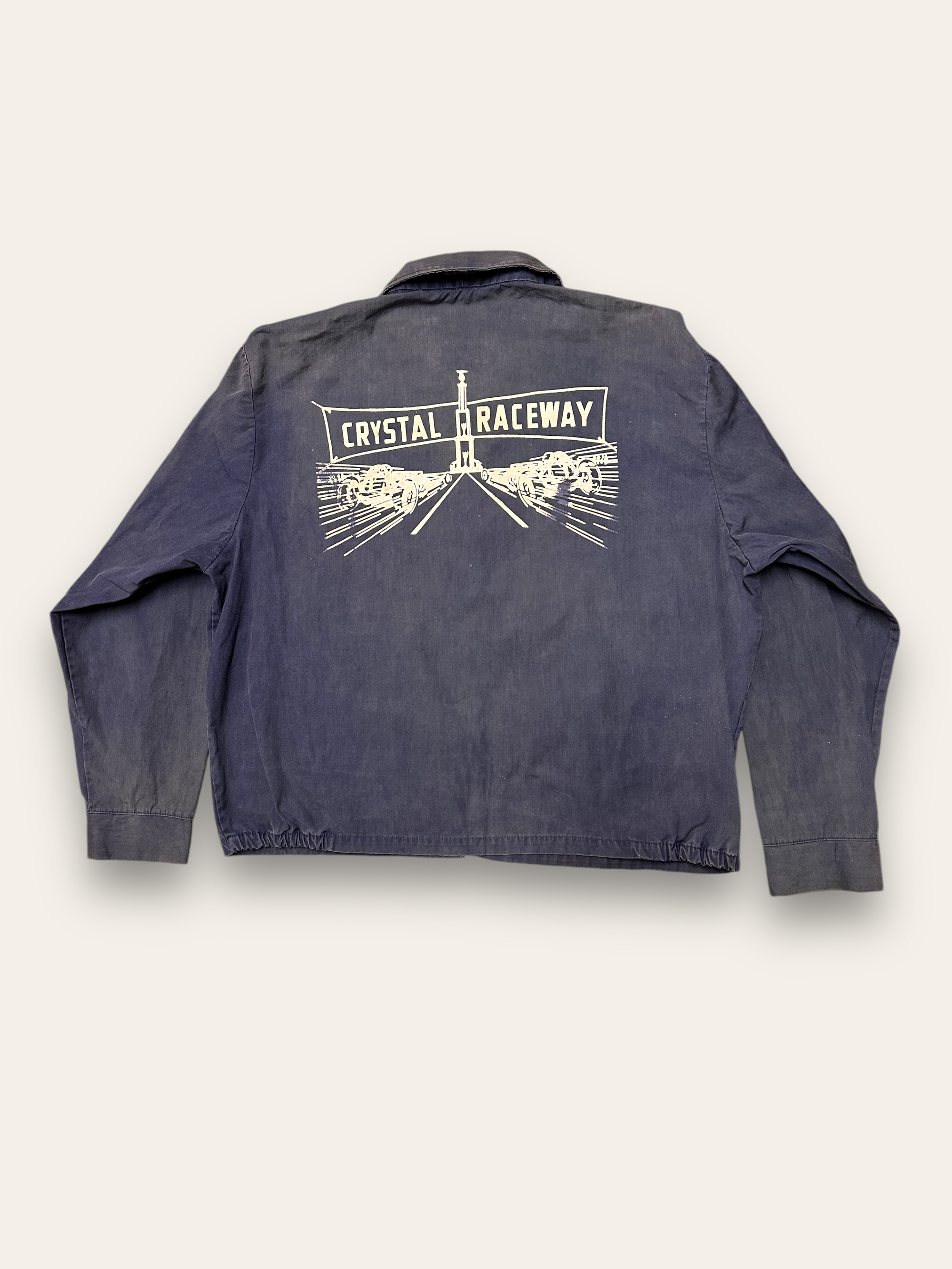 Vintage 1960’s Crystal Raceway Felt “Sir Jac” Drag Racing Jacket