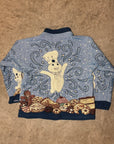 Vintage 90s Rare Deadstock Pillsbury Doughboy Woven Jacket
