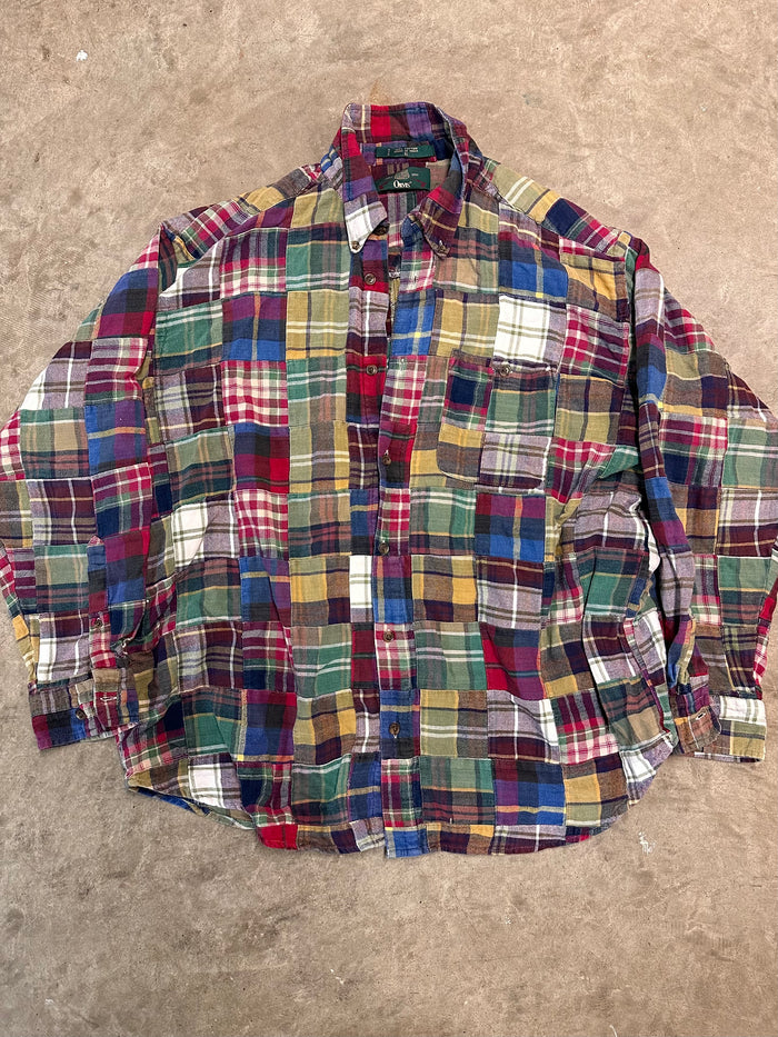 Vintage 1980’s ORVIS Flannel Patchwork Shirt
