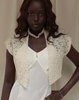 vintage 1940s lace bolero top shrug jacket