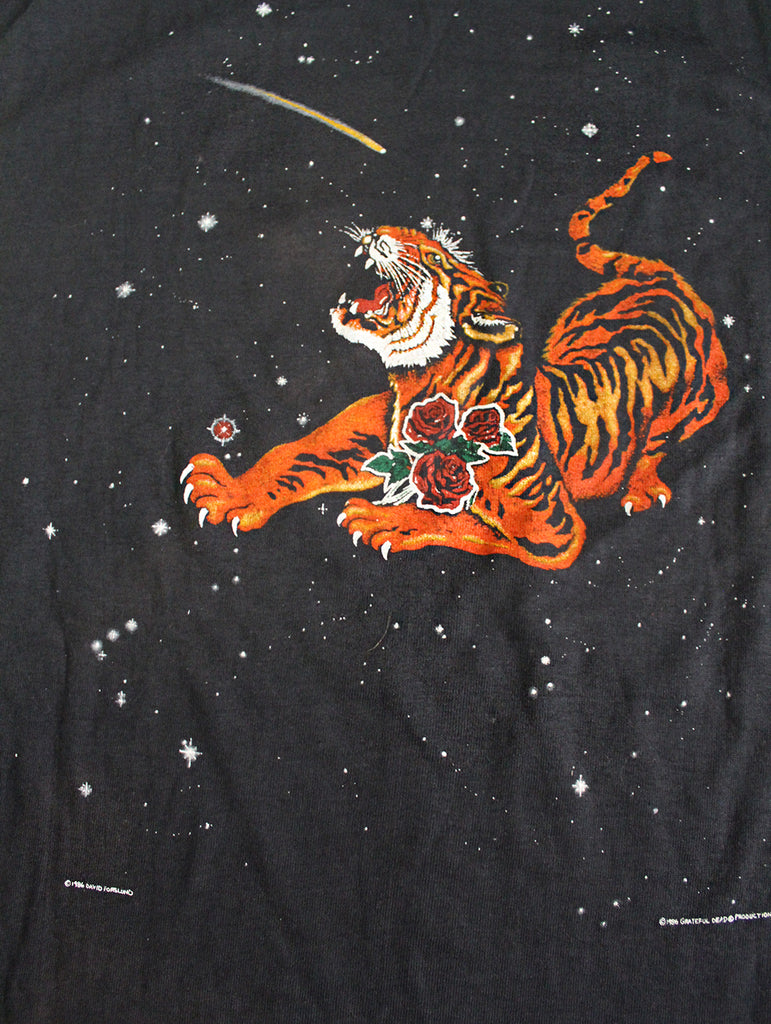 Vintage 1986 Grateful Dead Year of The Dragon Tiger T-Shirt