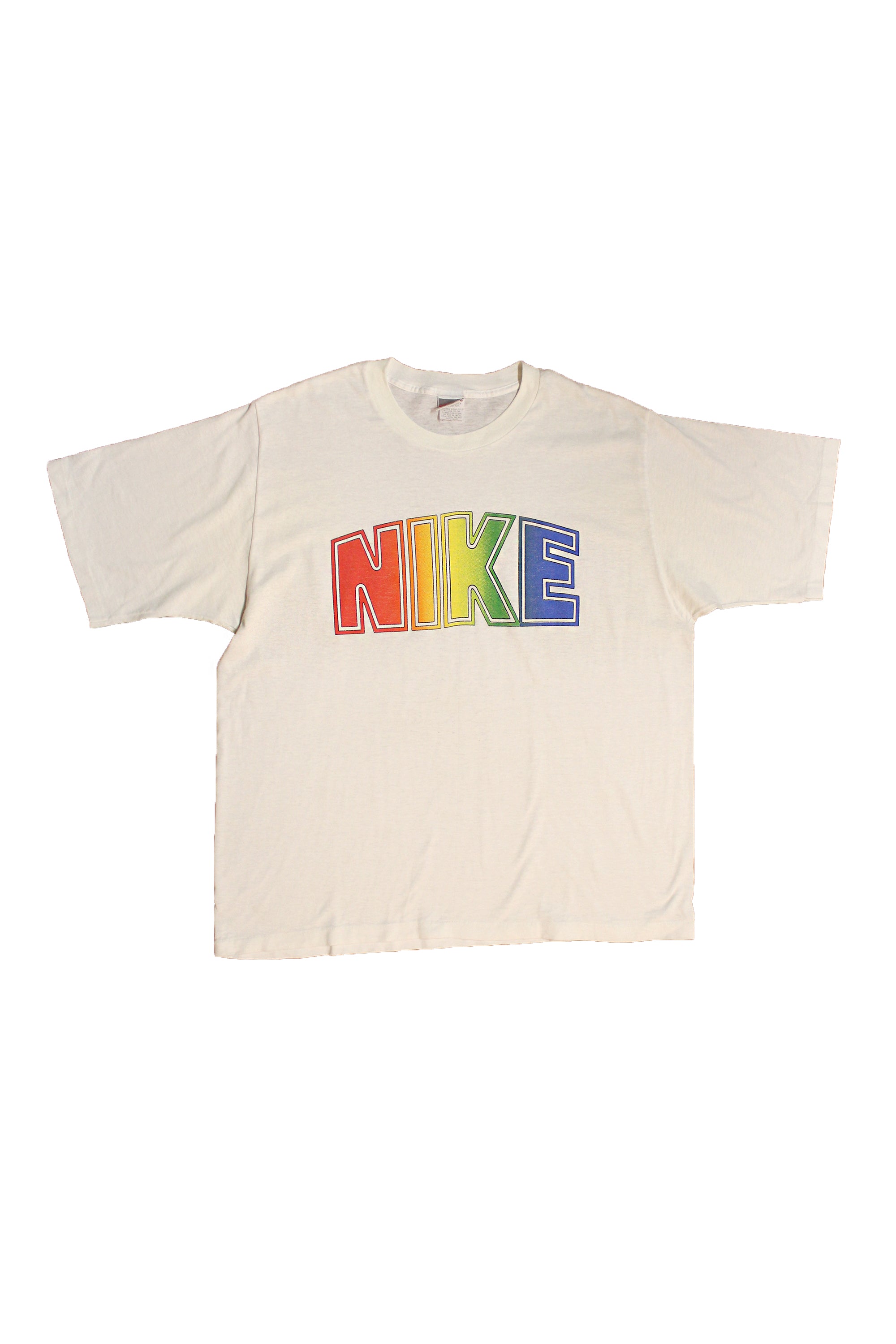 Vintage 1990 s Nike Rainbow Logo T Shirt Afterlife Boutique