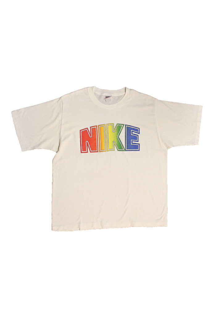 Vintage 1990's Nike Rainbow Logo T-Shirt