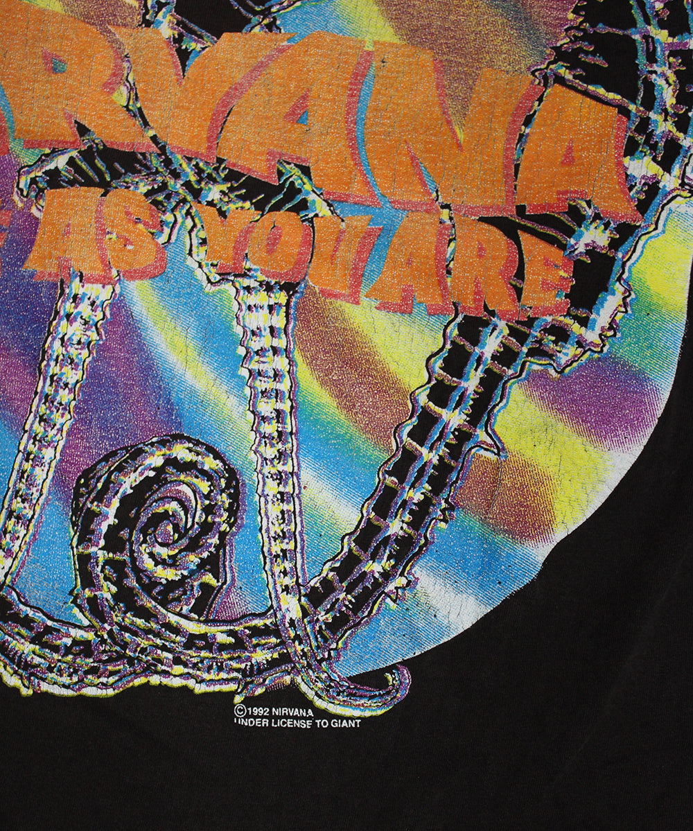 トップス 92's Nirvana COME AS YOU ARE 1992 Nirvana Come As Your Are Shirt – WyCo Vintage