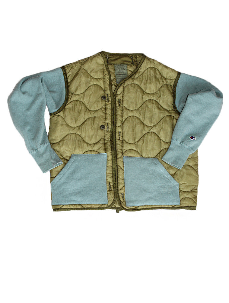 ALC-001 Reverse Weave Liner Jacket Seafoam