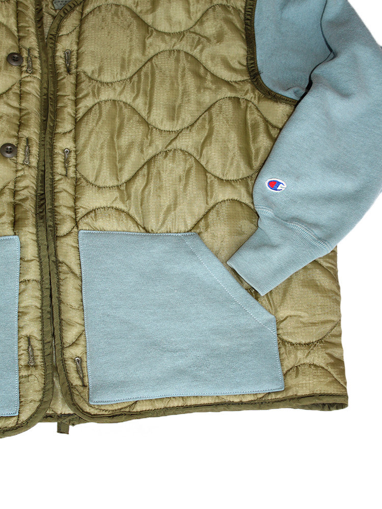 ALC-001 Reverse Weave Liner Jacket Seafoam