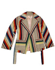 Vintage 50's Mexican Saltillo Blanket Jacket