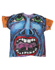 Vintage 90's King Crimson Inspired All Over Hand-painted Shirt