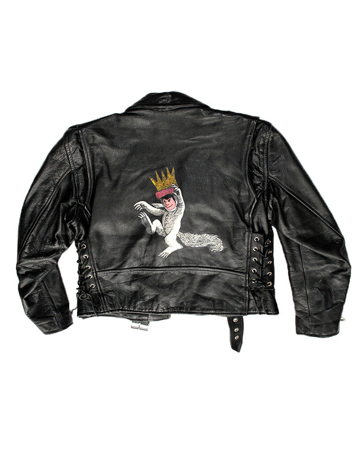 Vintage 80's "Wild Thing" Leather Motorcycle Jacket
