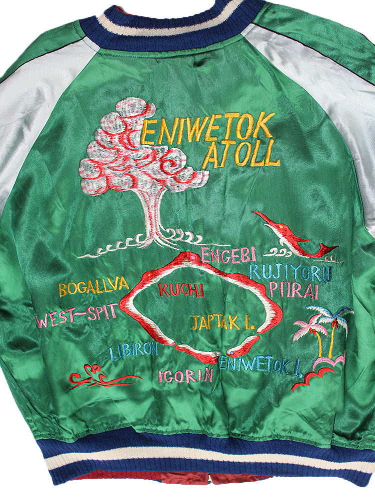 Vintage 50's Deadstock Japan Souvenir Satin Jacket Atomic Vintage 50's Deadstock Japan Souvenir Satin Jacket Atomic