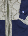 ALC-001 Hooded Reverse Weave Liner Parka Navy ///SOLD///